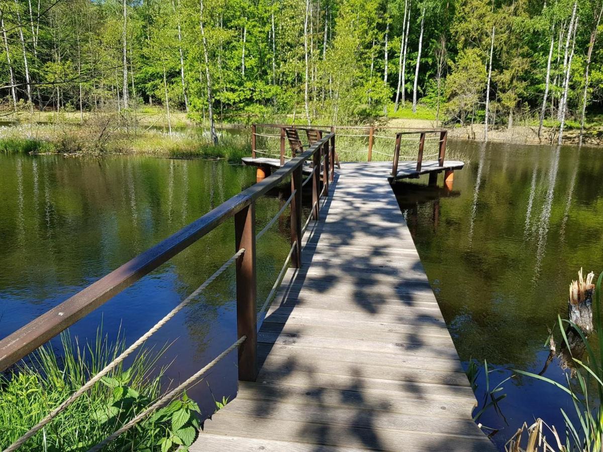 Osada Skoczkowo Komfortowe Domki Z Jacuzzi Nad Jeziorem- Sauna- Balia- Prywatny Staw Wedkarski Podiazy Экстерьер фото